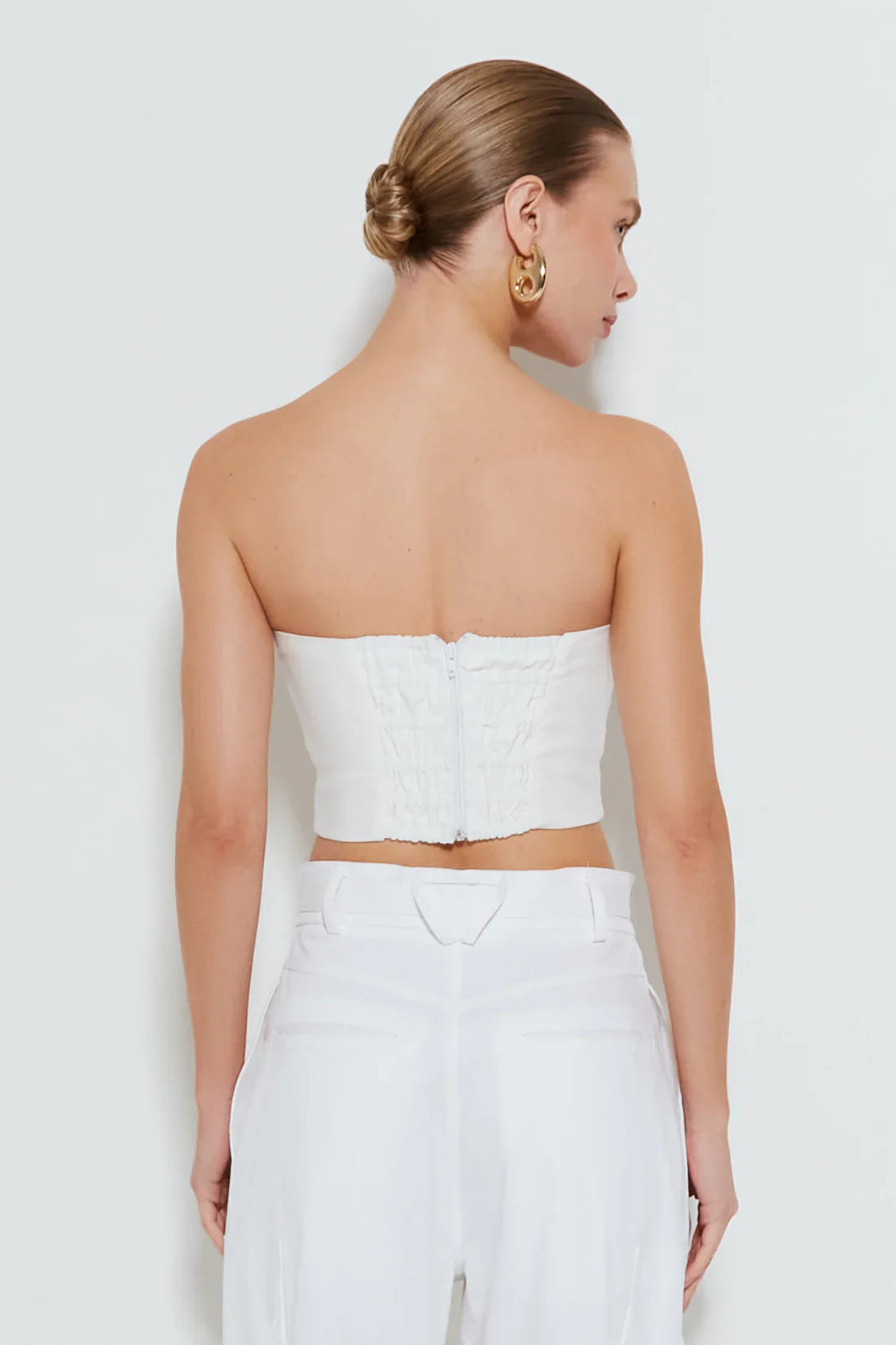 CROPPED TOMARA QUE CAIA COM SOBREPOSICAO SHELL OFF WHITE