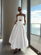VESTIDO MIDI SOBREPOSICADO ESTRUCTURADA