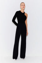 CALCA PANTALONA COM FRISOS PRETO