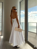 VESTIDO MIDI SOBREPOSICADO ESTRUCTURADA