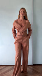 SET DE PANTALÓN CON BLAZER MANGA LARGA