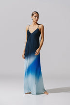 PLIE MAXI DRESS BLUE