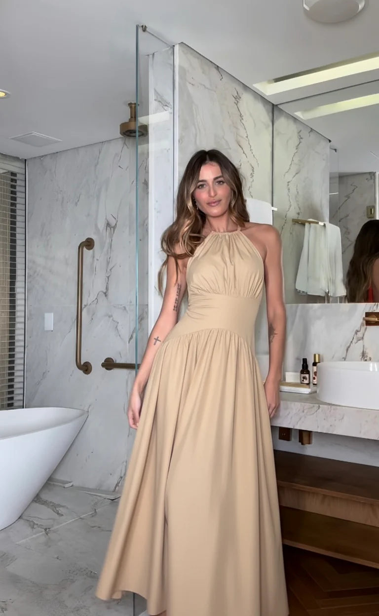 VESTIDO CORTE HALTER