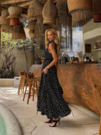 VESTIDO MIDI CON BOTONES EN EL FRENTE